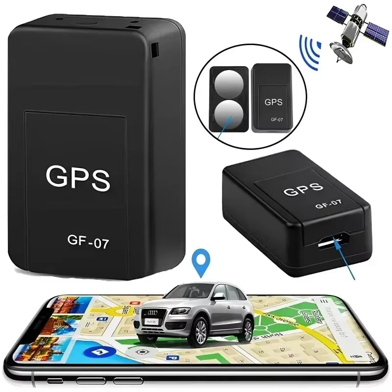 GF07 Magnetic Mini GPS Tracker Real-Time Vehicle Locator Car Pet Tracking Device Compact Portable GPS Locator Position APP